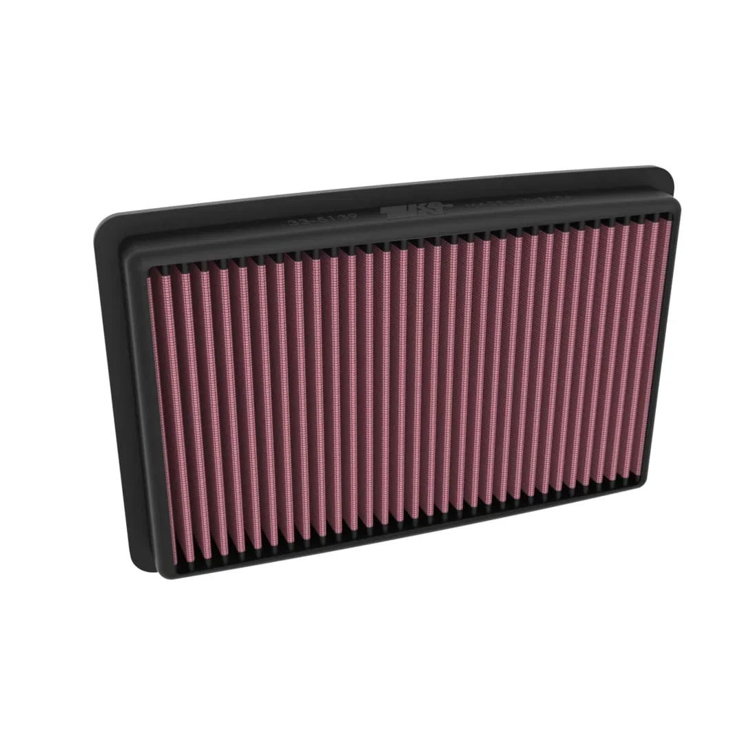 33-5139 – K&N FILTER Air Filter, Washable Red Cotton Gauze Panel - view 2